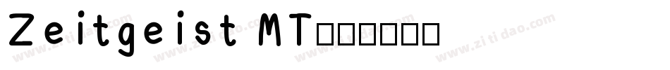 Zeitgeist MT字体转换